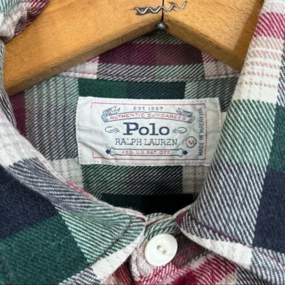 Polo Ralph Lauren Plaid Camper Pocket Shacket